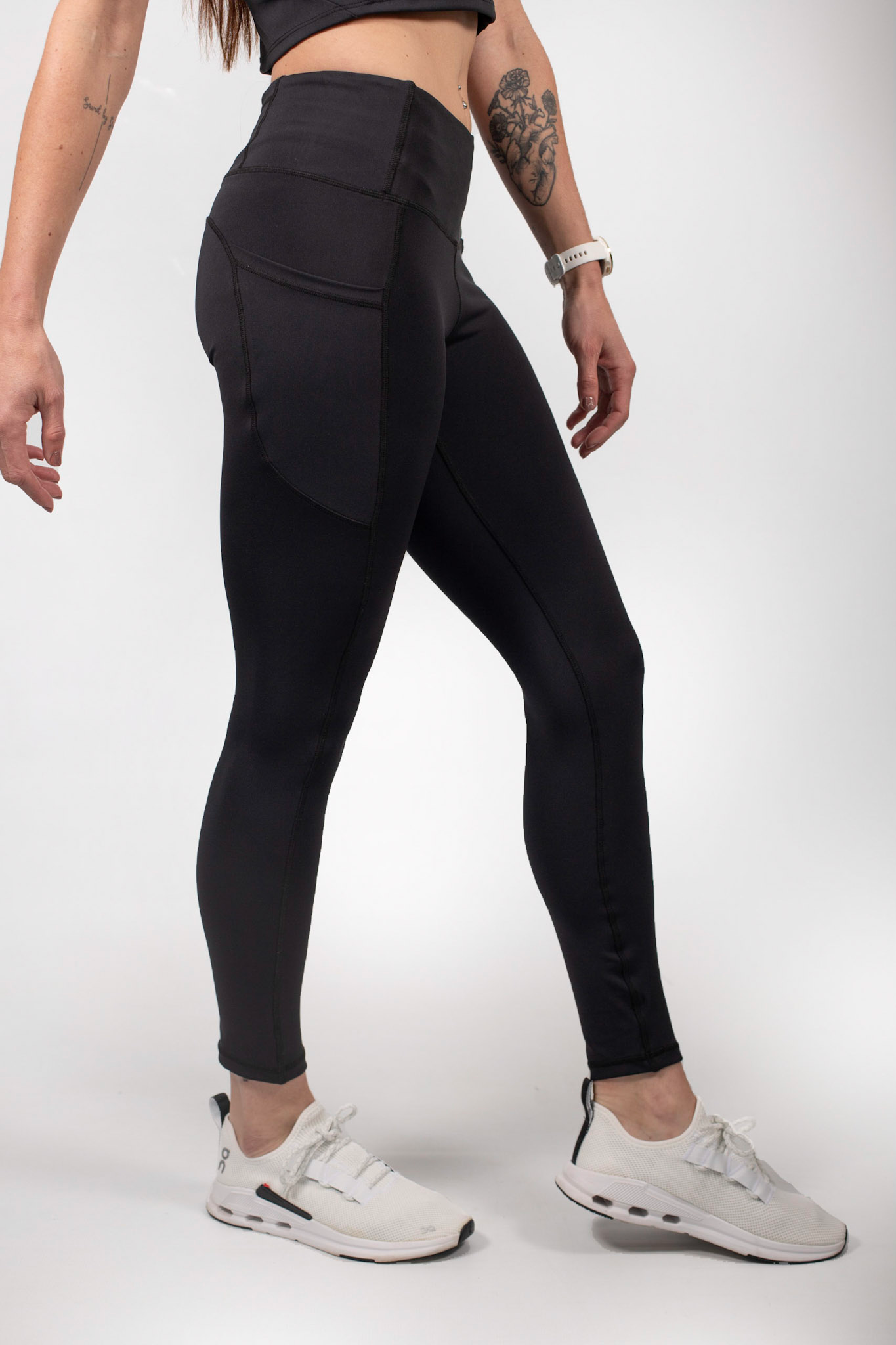 Simple black leggings sales