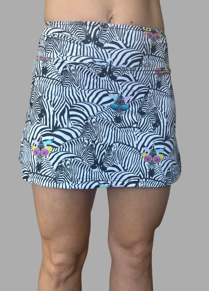 SASSY ZEBRA COURT SKORT