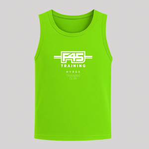 F45 MENS JHB HYROX TRAINING CLUB TANK -LUMO GREEN