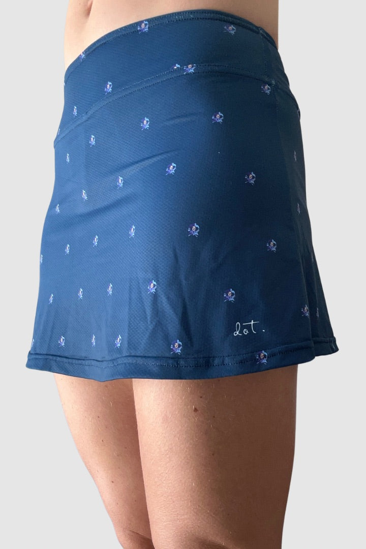NAVY JESTERS PRINT SKORT