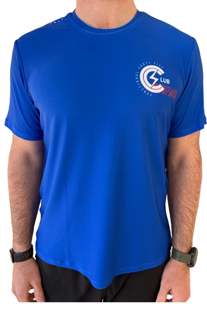 BOLT CLUB MENS TEE- BLUE