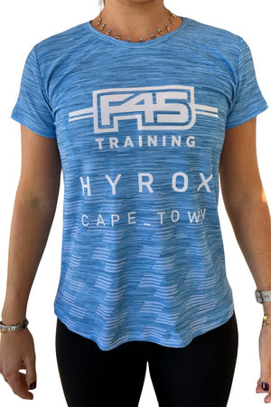 LIGHT BLUE HYROX CT LADIES RACE TEE