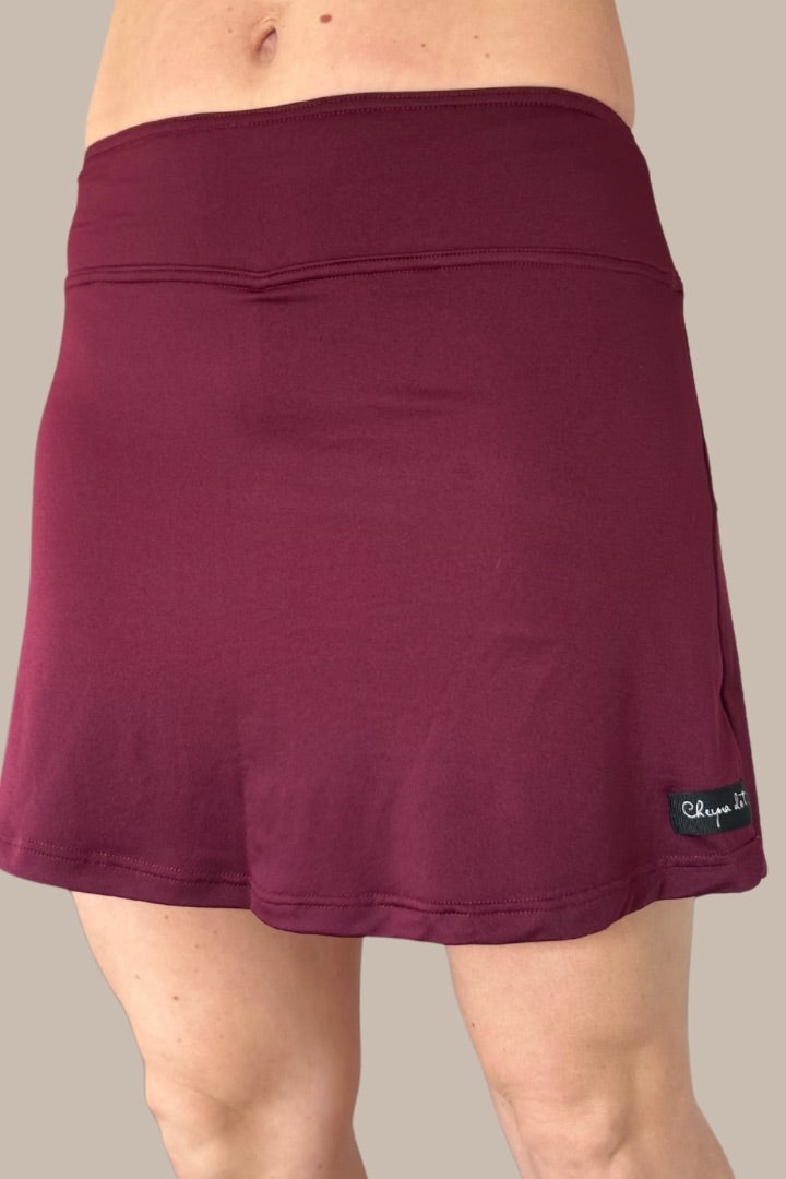 MAROON GOLF SKORT